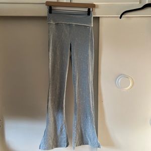 PINK high waist light blue flare leggings